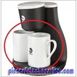 Tasses blanches pour cafetiere robusta
