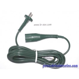 Cordon D'alimentation Vert de Longueur 7m pour Aspirateur VK 130 / VK 131 Vorwerk