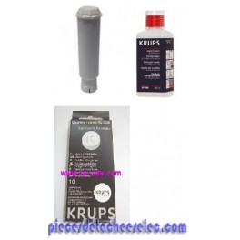 Kit de 3 Produits de Détartrage pour Machines a Café Krups / Seb / Calor / Rowenta