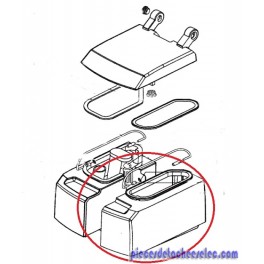 Reservoir solution pour autolaveuse CA340 de nilfisk