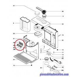 Bloc interrupteur pour machine a cafe CE040A de rivieira et bar Bloc interrupteur pour machine a cafe CE040A de rivieira et bar
