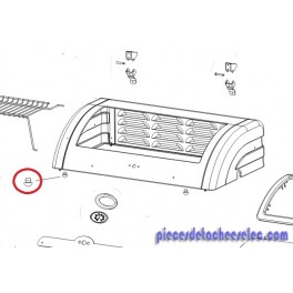 Patins pour barbecue C-line 1900/1900S/1900D/2400/2400S/2400D de campingaz Patins pour barbecue C-line 1900/1900S/1900D/2400/2400S/2400D de campingaz