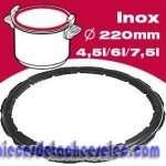Joint rond diamètre 220mm. conçu pour les autocuiseurs 4,5 / 6 / 7,5 L Seb de gamme Clipso inox, sauf Clipsovale