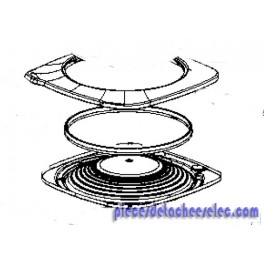 Couvercle pour machine a pain la fournée de moulinex