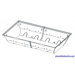 Cuve kit  (PARTIE 1-2-3) amovible pour barbecue 3 et 4 séries classic / woody .... campingaz 