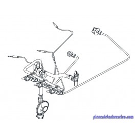 Tubulure 28Mb - 1/2" (Fr) Barbecue 3 SERIES RBS - L - LS - CLASS 3 Campingaz