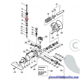 Joint de Pompe pour Nettoyeur Haute Pression Eau Froide Kärcher