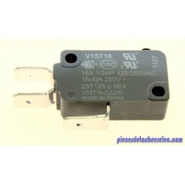 Micro interrupteur pour micro-onde VT255 de whirlpool Micro interrupteur pour micro-onde VT255 de whirlpool