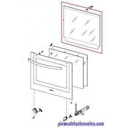 Vitre de Porte Intérieure Four Électronique Encastrable H5140BP Miele