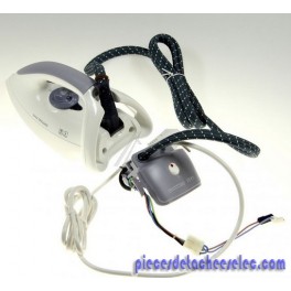 Fer à Vapeur Complet + Cordon pour GENERATEUR VAPEUR EASYCORD PRESSING Calor