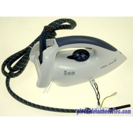 Fer avec cordon livrée sans semelle pour générateur vapeur Express Anti-calc GV7255. Fer avec cordon livrée sans semelle pour générateur vapeur Express Anti-calc GV7255.