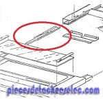 Glissiere pour hotte HW6624F12 De-dietrich