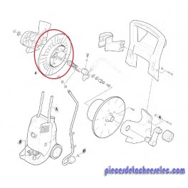 Guide Gauche d'Enrouleur Nettoyeur Haute Pression Karcher