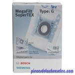 Lot de 4 Sacs avec Micro Filtre Aspirateurs Siemens