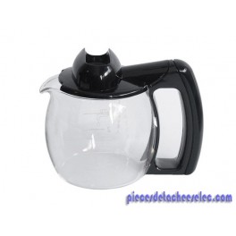 Bol / Verseuse en Verre avec Couvercle Anti-Goutte pour Cafetière BCO 120 et BCO 130 DELONGHI Bol / Verseuse en Verre avec Couvercle Anti-Goutte pour Cafetière BCO 120 et BCO 130 DELONGHI