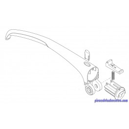 Poignée Pliable pour Aspirateur Balai Filaire ST200F 011 Hoover