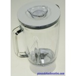 Blender Mixer Blanc en Verre 1,5L pour Robots Multifonctions KENWOOD