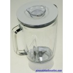 Blender Mixer Blanc en Verre 1,5L pour Robots Multifonctions KENWOOD