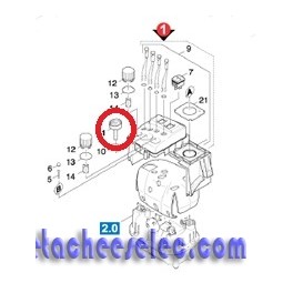 Thermomètre pour Nettoyeur Vapeur DE4002 Karcher Thermomètre pour Nettoyeur Vapeur DE4002 Karcher