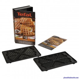 Coffret de Plaque pour Gaufre Coeur avec Livre de Recettes pour Croque-Monsieur Tefal