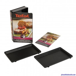 Coffret de Plaque pour Pain Perdu avec Livre de Recettes pour Croque-Monsieur Tefal