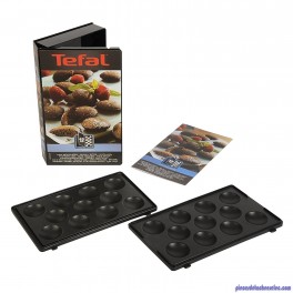 Coffret de Plaque pour Mini Bouchées avec Livre de Recettes pour Croque-Monsieur Tefal