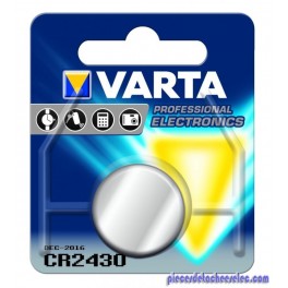 Pile lithium 3 Volts Varta CR 2430