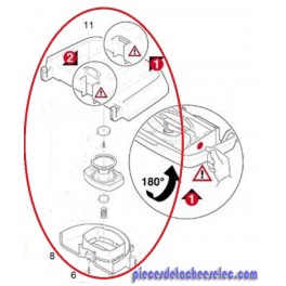 Filtre de Capot de Turbine 1100W Version 2 pour Aspirateur Eau et Poussière NT361ECO Karcher Filtre de Capot de Turbine 1100W Version 2 pour Aspirateur Eau et Poussière NT361ECO Karcher