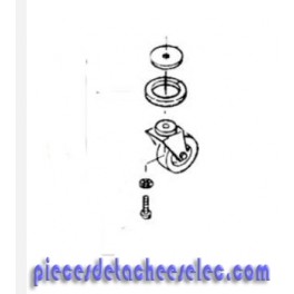 Roue Pivotante Complète pour Auto Laveuse / Aspiro Laveuse BD53-1100 Karcher Roue Pivotante Complète pour Auto Laveuse / Aspiro Laveuse BD53-1100 Karcher