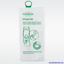 Lot de 6 Sacs Filtre Premium FP140 pour Aspirateur Kobold VK 140 / VK 150 Vorwerk Lot de 6 Sacs Filtre Premium FP140 pour Aspirateur Kobold VK 140 / VK 150 Vorwerk