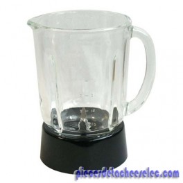 Bol Blender en Verre + Support Noir + Lame Indissociable pour Blenders BFP 703 CE Cuisinart Bol Blender en Verre + Support Noir + Lame Indissociable pour Blenders BFP 703 CE Cuisinart