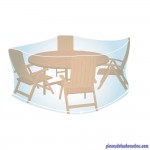 Housse de Protection Ronde Taille M (H90 x Ø 150cm) pour Mobilier de Jardin Campingaz