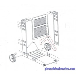 Fil Support de Renforcement Intérieur pour Barbecue El Prado / Figari 1800 / 2200 W / D Campingaz