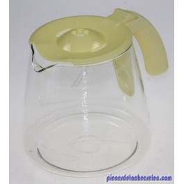 Verseuse + Couvercle Jaune pour Cafetière Nouméa Jaune Moulinex Verseuse + Couvercle Jaune pour Cafetière Nouméa Jaune Moulinex