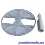 Support + Entraineur de Rape ou Eminceur pour Robot Masterchef 350 / 370 1L / 1.5L M1 Moulinex