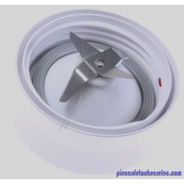 Embase Bol Mixeur Blanche + Couteau Blanc pour Robot Multifonction KENWOOD