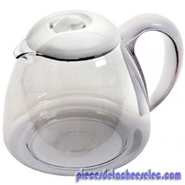 Verseuse 15 Tasses en Verre + Couvercle Anti-Goutte pour Cafetières Seb Verseuse 15 Tasses en Verre + Couvercle Anti-Goutte pour Cafetières Seb
