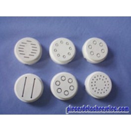 Lot de 6 grilles ou filières pour Appareil à Pâtes AT936 KENWOOD Lot de 6 grilles ou filières pour Appareil à Pâtes AT936 KENWOOD
