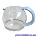 Bol / Verseuse 15 Tasses en Verre avec Poignée Bleue pour Cafetière Cocoon / Soléa Moulinex