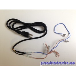 Cordon d'alimentation + Fusible pour Cafetière Expresso Dolce Gusto / Appolo Krups Cordon d'alimentation + Fusible pour Cafetière Expresso Dolce Gusto / Appolo Krups