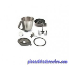 Bol Complet : Bol + Couteaux + Fouët + Socle + Gobelet + Couvercle avec Joint pour Vorwerk Thermomix TM 31   