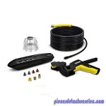 Kit de Nettoyage de Gouttières & Canalisations 20M pour Nettoyeur Haute Pression K 2/ 3/ 4/ 5/ 6/ 7 Karcher