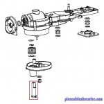 Axe / Pignon de Flasque pour Robot Multifonctions PREP EXPERT S9900 Krups