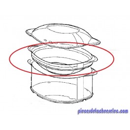 Bol à Riz Transparent pour Cuiseur Vapeur Vitasveur 900 Turbo Diffusion / Programm Seb Bol à Riz Transparent pour Cuiseur Vapeur Vitasveur 900 Turbo Diffusion / Programm Seb