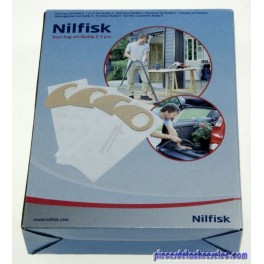 Lot de 4 Sacs Synthétique pour Aspirateur Eau et Poussière Buddy II Nilfisk Lot de 4 Sacs Synthétique pour Aspirateur Eau et Poussière Buddy II Nilfisk
