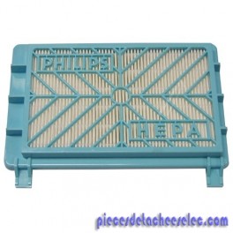 Filtre d'Air 14,3cm X 9cm X 2,5cm pour Aspirateur Philips