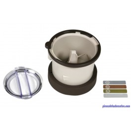 Pot avec Couvercle pour Cafetière Expresso Espresseria Automatic Krups Pot avec Couvercle pour Cafetière Expresso Espresseria Automatic Krups