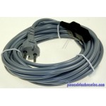  Cordon Secteur Gris 220 V pour Aspirateur Nilfisk