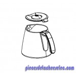 Verseuse avec Couvercle pour Cafetière Tefal