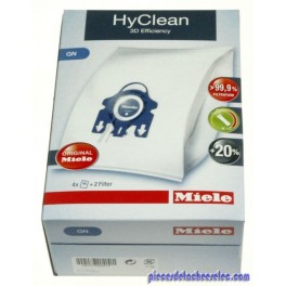 Sacs d'Aspirateur X4 G/N Hyclean avec 1 Filtres pour Aspirateur Type HS11 Miele Sacs d'Aspirateur X4 G/N Hyclean avec 1 Filtres pour Aspirateur Type HS11 Miele